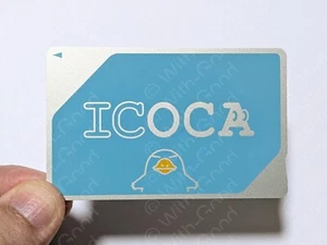 JR Japan Railways Prepaid Penguin Normal " ICOCA " Transportation IC card Suica - Picture 1 of 3
