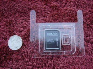 ONE SanDisk mini disk disc adapter adaptor black - Picture 1 of 3