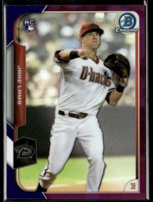 2015 Bowman Chrome #168 Jake Lamb Purple Refractors #/250 HS - Image 1 of 2