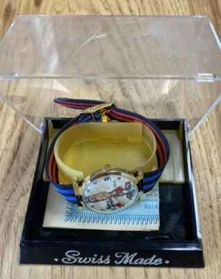 Reloj SPIRO AGNEW Novedad Rojo Blanco Azul Correa De Colección 1970 Político Coleccionable Foto 1 de 4