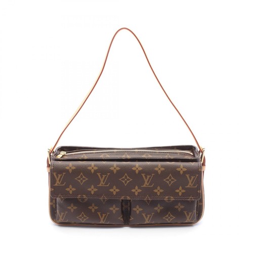 LOUIS VUITTON（LV） Borsa a tracolla Louis Vuitton Viva cite MM M51164 Monogram tela marrone usata donna
