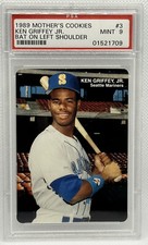1989 MOTHER’S COOKIES KEN GRIFFEY JR. #3 PSA 9 MINT ROOKIE RC Mariners HOF