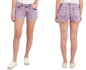 Jessica Simpson ladies denim shorts cut off frayed stretch Orchid fresia Size 28 - Picture 1 of 5