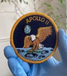 NASA Apollo 11 Space Program Iron On Sew On Patch Vintage - Picture 1 of 2