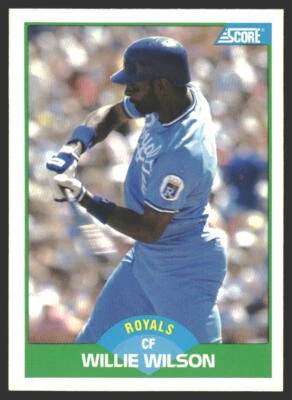 Willie Wilson #28 1989 Score Kansas City Royals - Image 1 of 2
