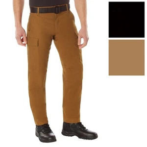 Men’s Active Flex Canvas Work Pants Advanced Stretch Fabric Field Trousers - Picture 1 of 7