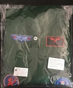 Top Gun Flight Suit Costume Kids Size Medium Cosplay Halloween Jumpsuit - Picture 1 of 5