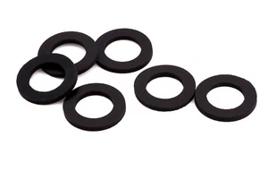 19mm ID x 32mm OD x 3mm Black Rubber Flat Washers – Sealing Spacers Gaskets - Picture 1 of 6