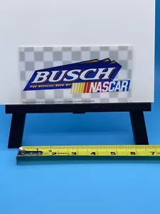 Vintage Busch Das offizielle Bier der NASCAR Vinyl Fenster Aufkleber unbenutzt - Bild 1 von 3
