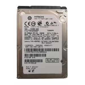 Hitachi 320GB HTS725032A9A364 7200RPM SATA 2.5" Internal HDD Hard Disk Drive - Picture 1 of 3