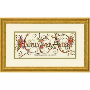 Diy Needlepoint Cross Stitch "Long And Happily". Embroidery Kit. Unprinted - Picture 1 of 1
