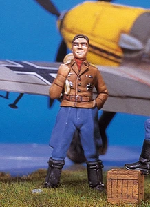 ANDREA MINIATURES SW-02 - SKY WARRIORS • GERMAN ACE II (MARSEILLE) - 1/48 METAL - Picture 1 of 2