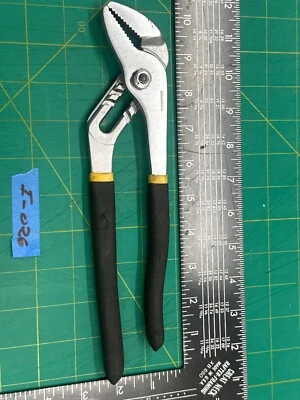 Vintage 10.5" Workforce Adjustable Slip Joint Pliers Tool Black Soft Grip Handle - Image 1 of 4