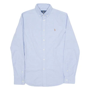 RALPH LAUREN Slim Fit Jungen Uni Hemd Blau Langarm 10Y - Bild 1 von 6