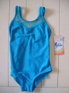 Girls Blue Malibu Dream Girl 1 Pc Swimsuit with Attached Cape Sz 5 - Picture 1 of 5