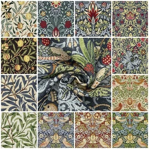 William Morris Premium Tapestry Upholstery Fabric Cotton Rich Jacquard Material