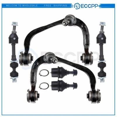 Brazos de control superiores delanteros para Ford F-150 2005-2008 2x2 6 piezas rótulas barras estabilizadoras Foto 1 de 4