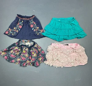 Girls Skirt Size 6 Disney Cat & Jack Jumping Beans Lace Floral Ruffle Lot Of 4 - Picture 1 of 10