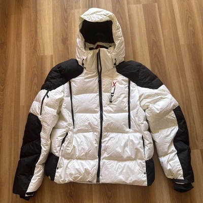 Ralph Lauren RLX Size XL Down & Feathers Hooded Ski Parka/Jacket Black & White - Image 1 of 4