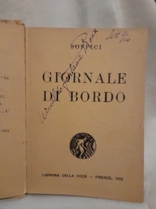 Ardengo Soffici Journal of the Voice Library 1915 1^ Edition - Picture 1 of 6
