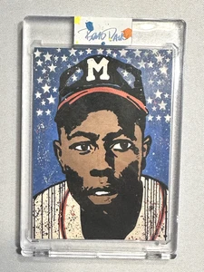 2023 Hank Aaron Brad Davis Art Sketch Trading Card Size[19/20] - Imagen 1 de 2