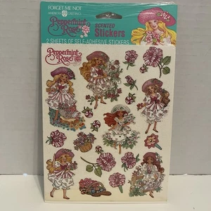 Vintage 80s Peppermint Rose Scented Stickers American Greeting NEW ~ *Read - Picture 1 of 3