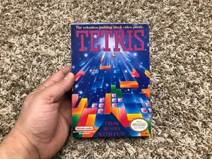 Tetris (Nintendo Entertainment System NES, 1989) CIB Complete w/Manual & Poster - Picture 1 of 17