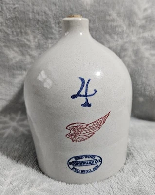 Red Wing Union Stoneware Collector Commemorative 5” Mini “4 Gallon” Beehive Jug - Image 1 of 4