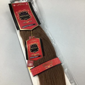 Extensiones de cabello humano 100 % sedoso brasileño marrón ceniza oscuro #4 18” - Imagen 1 de 7