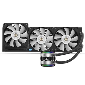 Dissipateur A Liquide CPU Avec LCD Gaming RGB 360mm LGA 1851 Am5 1700 1200 Am4_ - Photo 1/5