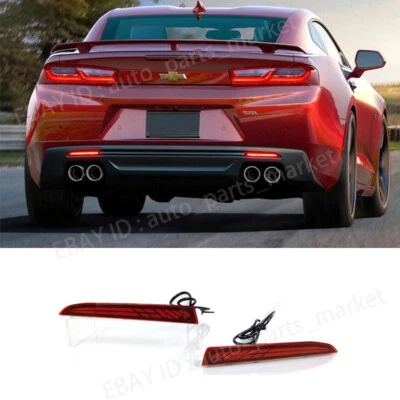 Luz de parachoques trasero LED luz antiniebla trasera señal de freno para Chevrolet Camaro 2016-2023 Foto 1 de 4