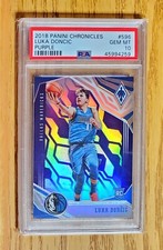 41/49 Luka Doncic 2018 Panini Chronicles Phoenix Purple #596 PSA 10 Rookie RC
