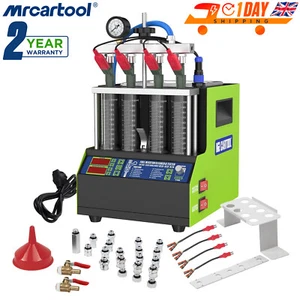 V308 Auto Fuel Injector Cleaner Tester Ultrasonic Cleaning Machine 4-Cylinder UK - Picture 1 of 18