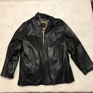 Wilsons Leather Black leather jacket Medium with Thinsulate - Picture 1 of 7