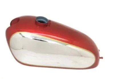 Norton P11 N15 Matchless G15 G80Cs стальной вишневый и хромированный бак скремблера/ПОДХОДИТ ДЛЯ - Изображение 1 из 4