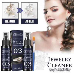 Neu 30ml Anti Anlaufen Silber Schmuck Polieren Reiniger Reinigungsspray Nützlich Ne - Bild 1 von 25