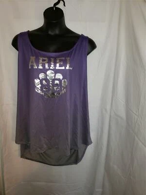 NWT HOT TOPIC ARIEL RACERBACK TANK PURPLE SIZE 4 PLUS Foto 1 de 4