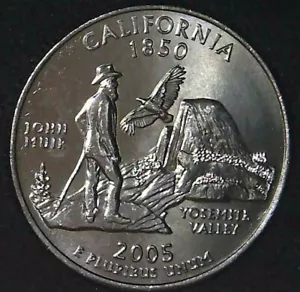 2005-P 25C State Quarter California BU CLAD 21ct0202 - Picture 1 of 2