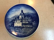 VATERTAG(Father’s Day)1970 Plate~Castle Pfalz in the Rhine near Kaub~Bareuther