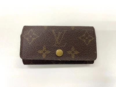 Authentic LOUIS VUITTON Monogram Multicles 4 Key Case M62631 Brown As is - Image 1 of 4