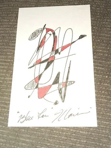 Blue Lou Marini Signed autograph doodle - blues brothers with certificate - Picture 1 of 2
