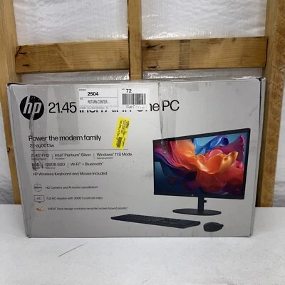 HP 22-dg0013w 22" FHD Intel Pentium UHD Graphics 605 8GB RAM (READ DESCRIPTION!) - Image 1 of 4