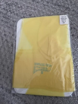 1 par de medias ligueras vintage amarillas 9 malla Foto 1 de 4