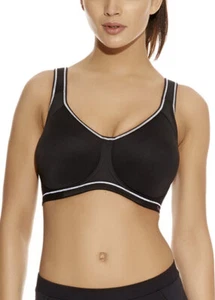 Freya Sonic Black Underwired Moulded Spacer Sports Bra (4 week delivery) - Picture 1 of 4
