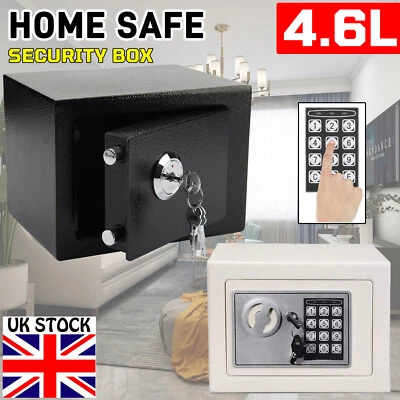 Safe Box High Security Safe Money Cash Deposit Box Office Home Safety Mini &Keys - Image 1 of 4