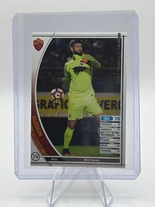 Tarjeta de novato japonesa 2016-17 Panini WCCF #A061 Alisson Becker Roma RC Liverpool - Imagen 1 de 2
