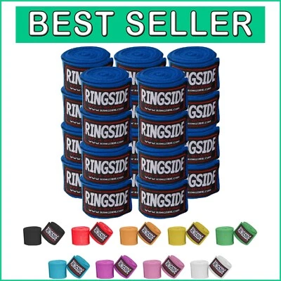 Durable Cotton Blend Boxing Hand Wraps - 10 Pair Pack for All Training Needs - Image 1 of 4