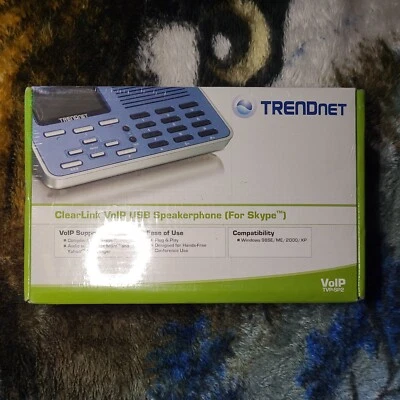 NEW TRENDnet TVP-SP2 VoIP USB Speakerphone (for Skype) - Image 1 of 2