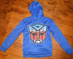 Boy's Hasbro Transformers Blue Long Sleeve Pullover Hoodie Sweatshirt Top XS-2XL - Picture 1 of 3