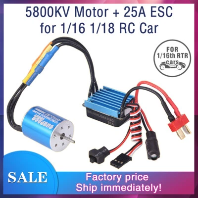 Surpass Hobby 2430 8200KV 7200KV 5800KV Motor & 25A ESC für 1/18 1/16 Auto LKW - Bild 1 von 4